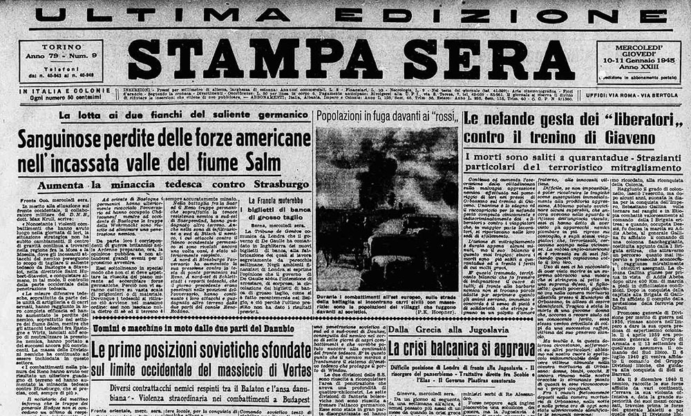 Stampa Sera 10 gennaio 1945